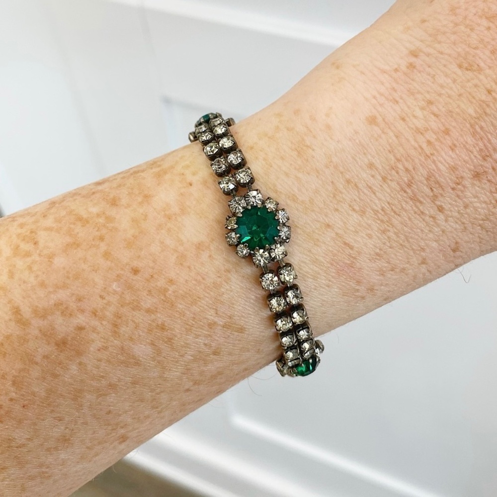 Vintage bracelet & clip on earring set